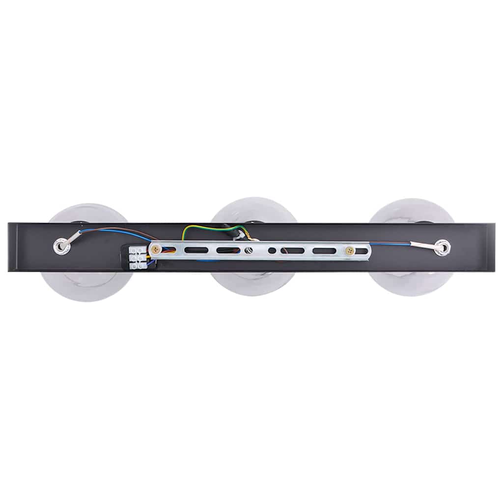 Faretto da soffitto Nero 54 x 13 x 26 cm Vetro e metallo - homemem39