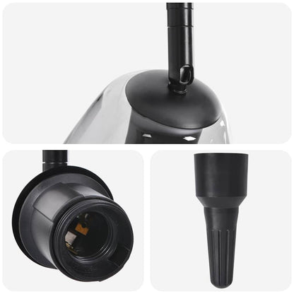 Faretto da soffitto Nero 70 x 13 x 26 cm Vetro e metallo - homemem39