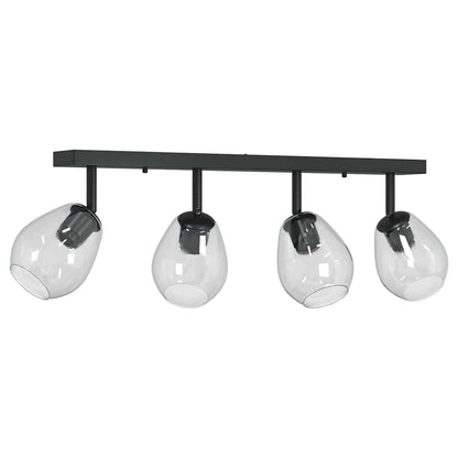 Faretto da soffitto Nero 70 x 13 x 26 cm Vetro e metallo - homemem39