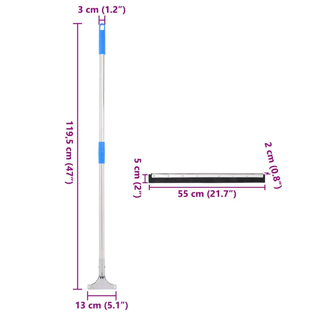 Tergipavimento 5 pz 55x122,5 cm in Acciaio e Gomma | homemem39