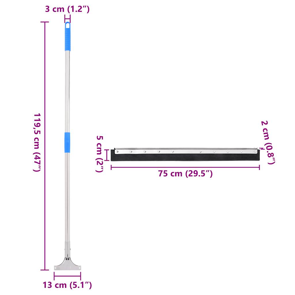 Tergipavimento 5 pz 75x122,5 cm in Acciaio e Gomma | homemem39