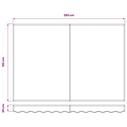 Telo di ricambio per tenda da sole Blu e Bianco 3 x 2 m | homemem39