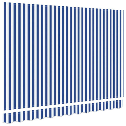 Telo di ricambio per tenda da sole Blu e Bianco 3,5 x 2 m