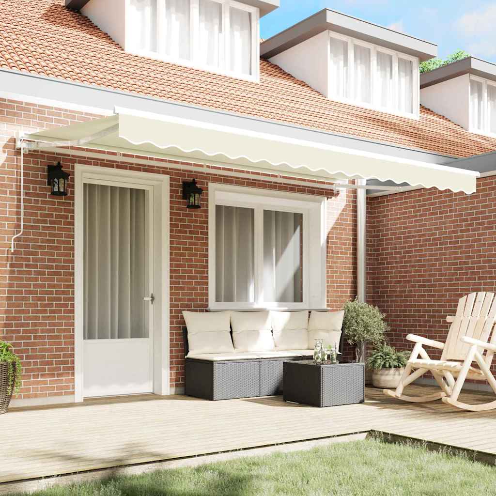 Telo di ricambio per tenda da sole Crema 4 x 2 m Poliestere