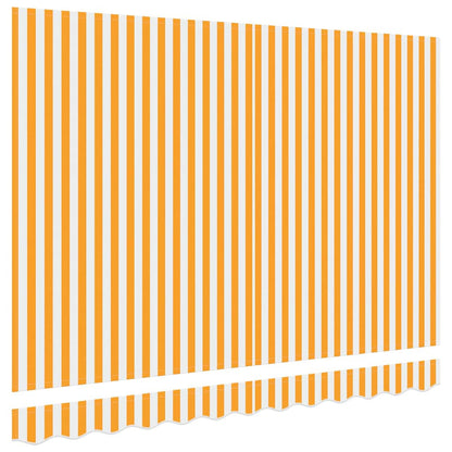 Telo di ricambio per tenda da sole Giallo e Bianco 280 x 195 cm | homemem39