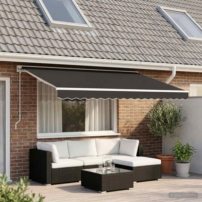 Telo di ricambio per tenda da sole Antracite 380 x 195 cm