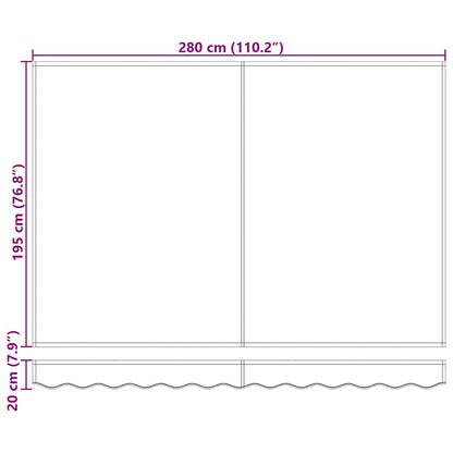 Telo di ricambio per tenda da sole Rosso Borgogna 280 x 195 cm | homemem39