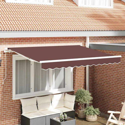 Telo di ricambio per tenda da sole Marrone 2,5 x 2 m Poliestere