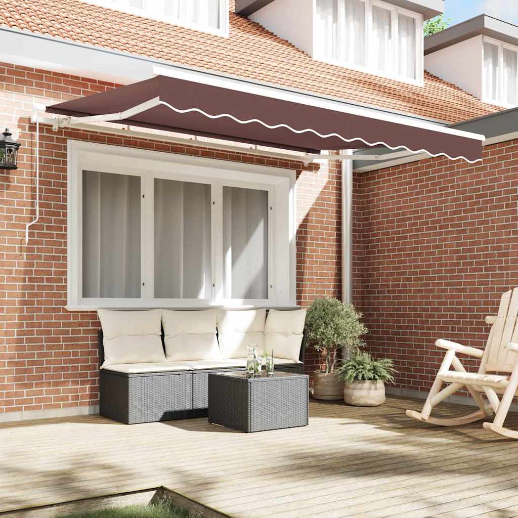 Telo di ricambio per tenda da sole Marrone 2,5 x 2 m Poliestere
