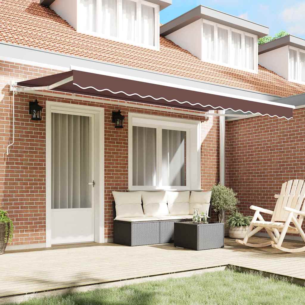 Telo di ricambio per tenda da sole Marrone 4 x 2 m Poliestere | homemem39