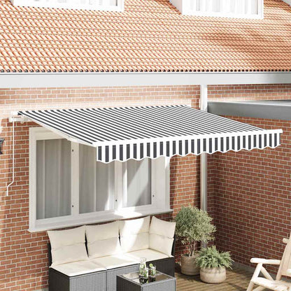 Telo di ricambio per tenda da sole Antracite e Bianco 2,5 x 2 m