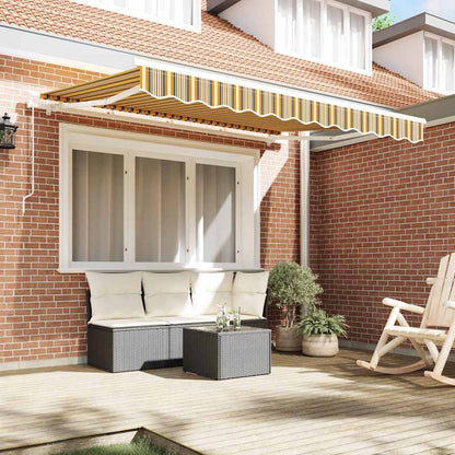 Telo di ricambio per tenda da sole Arancione e Nero 3,5 x 2 m | homemem39