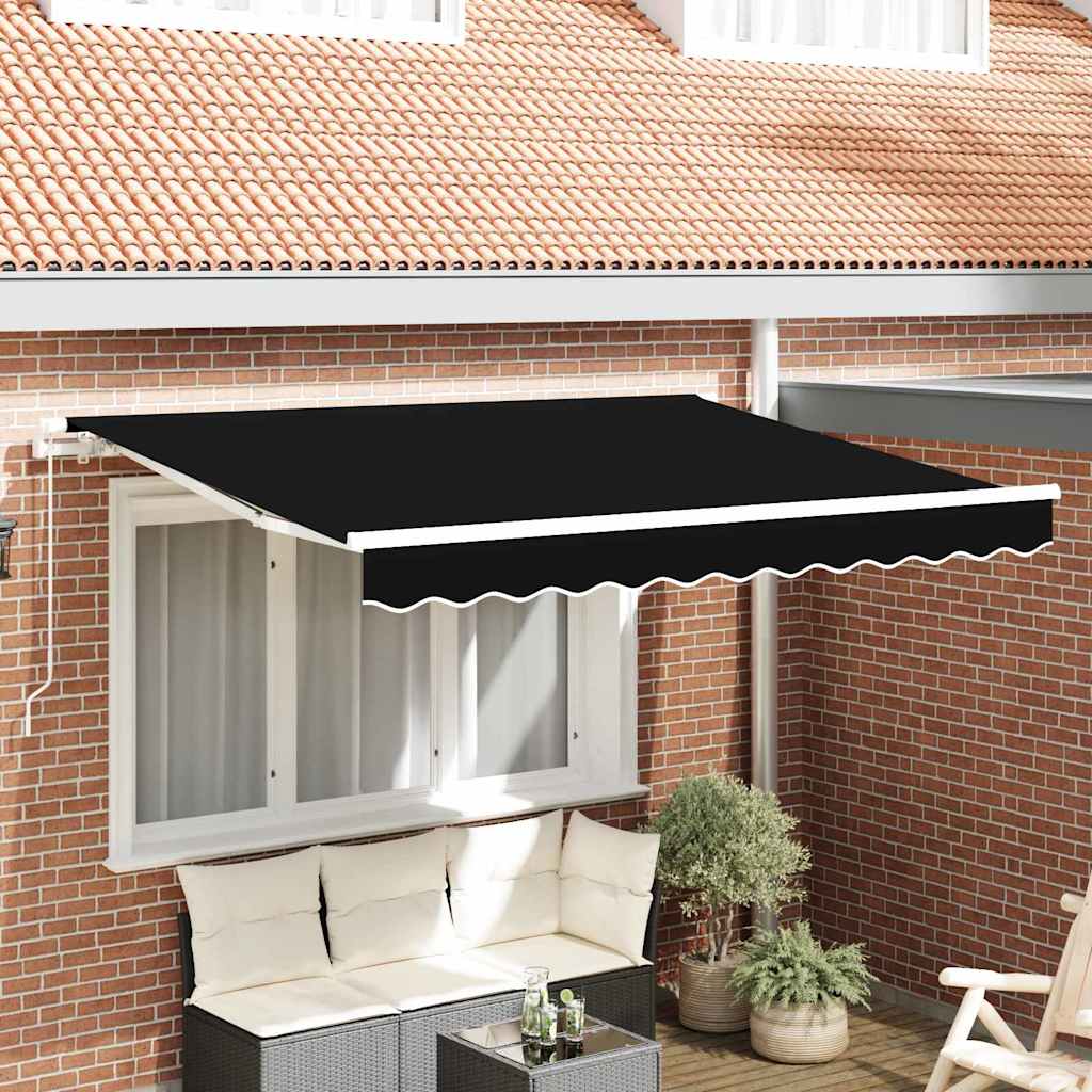 Telo di ricambio per tenda da sole Nero 350 x 250 cm Tela - homemem39