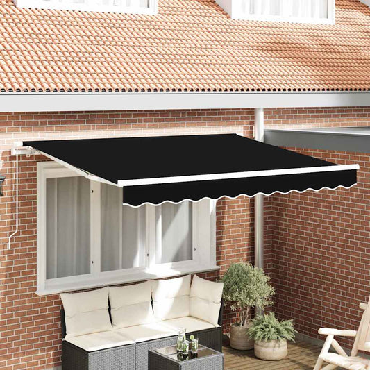Telo di ricambio per tenda da sole Nero 350 x 250 cm Tela - homemem39