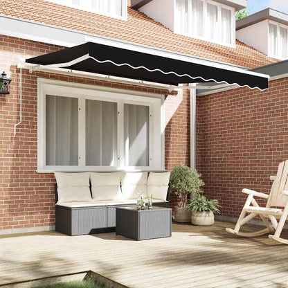 Telo di ricambio per tenda da sole Nero 3,5 x 2,5 m Poliestere