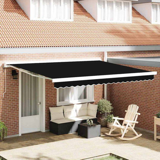 Telo di ricambio per tenda da sole Nero 400 × 300 cm Tela - homemem39