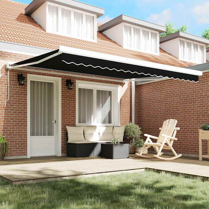 Telo di ricambio per tenda da sole Nero 4 × 3 m Poliestere