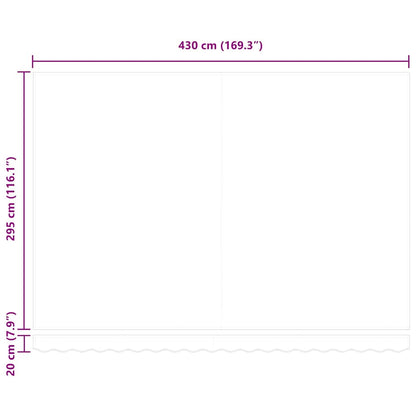 Telo di ricambio per tenda da sole Nero 450 × 300 cm Tela - homemem39