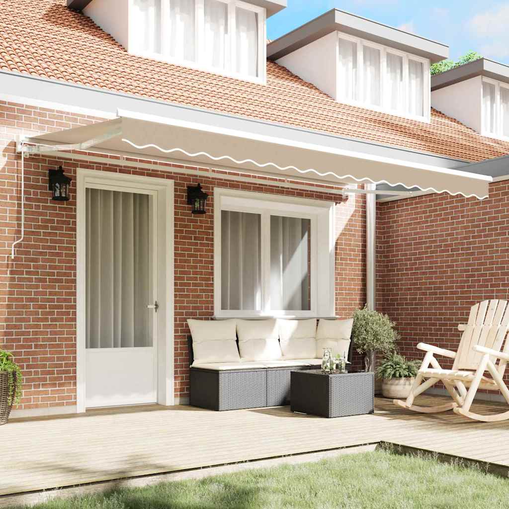 Telo di ricambio per tenda da sole Beige 4 x 2 m Poliestere