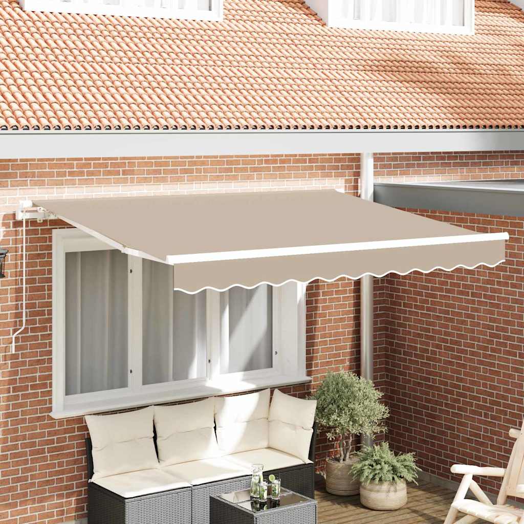 Telo di ricambio per tenda da sole Beige 300 x 250 cm Tela - homemem39