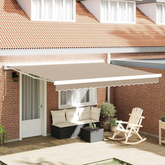 Telo di ricambio per tenda da sole Beige 4 × 3 m Poliestere | homemem39