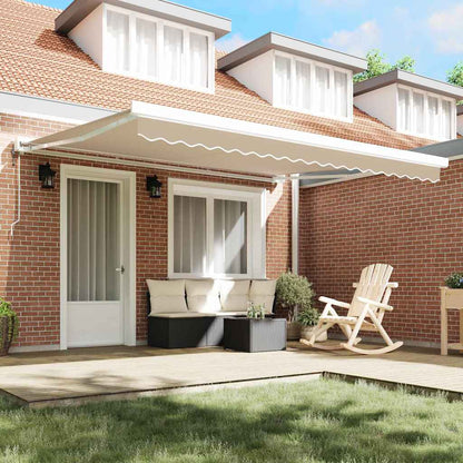 Telo di ricambio per tenda da sole Beige 4 × 3,5 m Poliestere