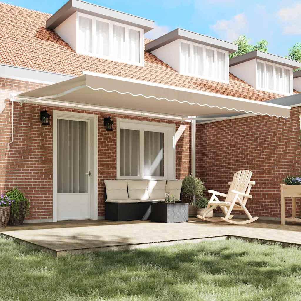 Telo di ricambio per tenda da sole Beige 4,5 × 3 m Poliestere | homemem39