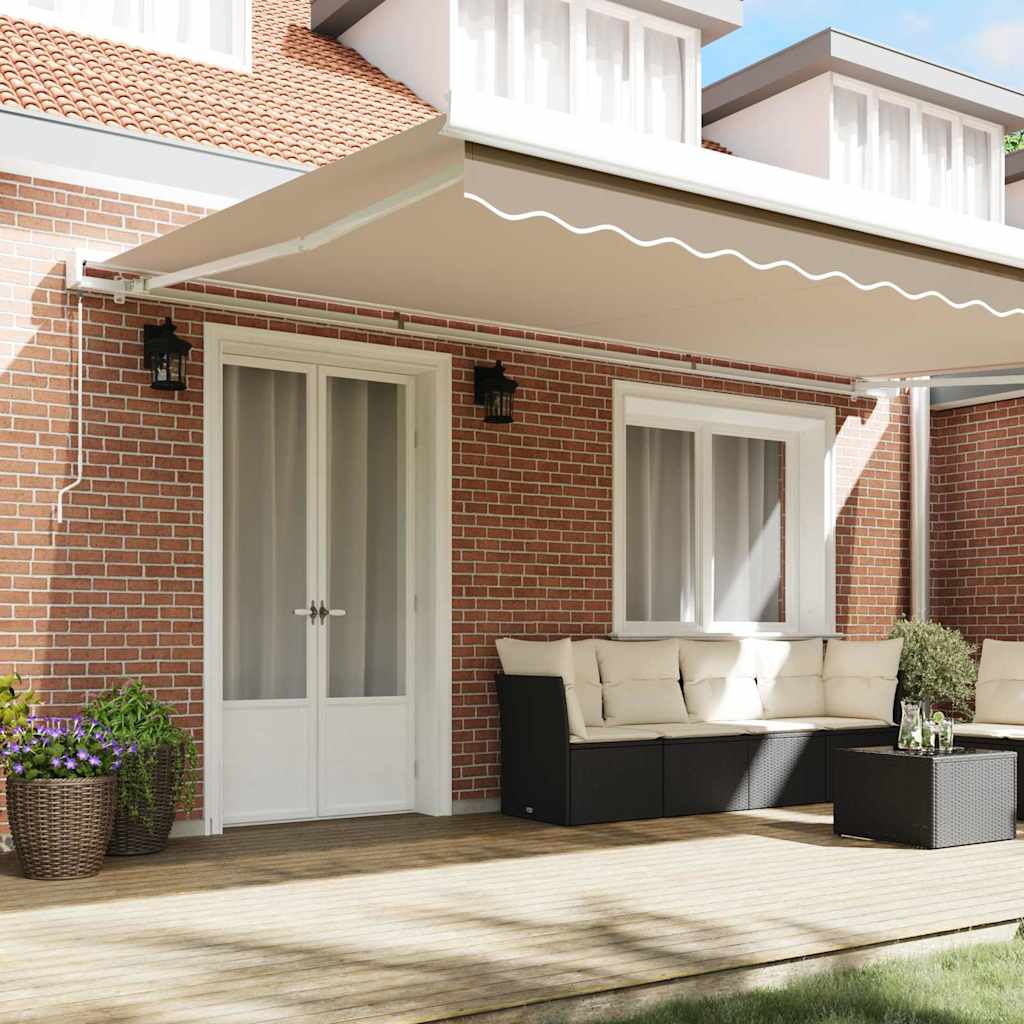 Telo di ricambio per tenda da sole Beige 5 × 3,5 m Poliestere | homemem39