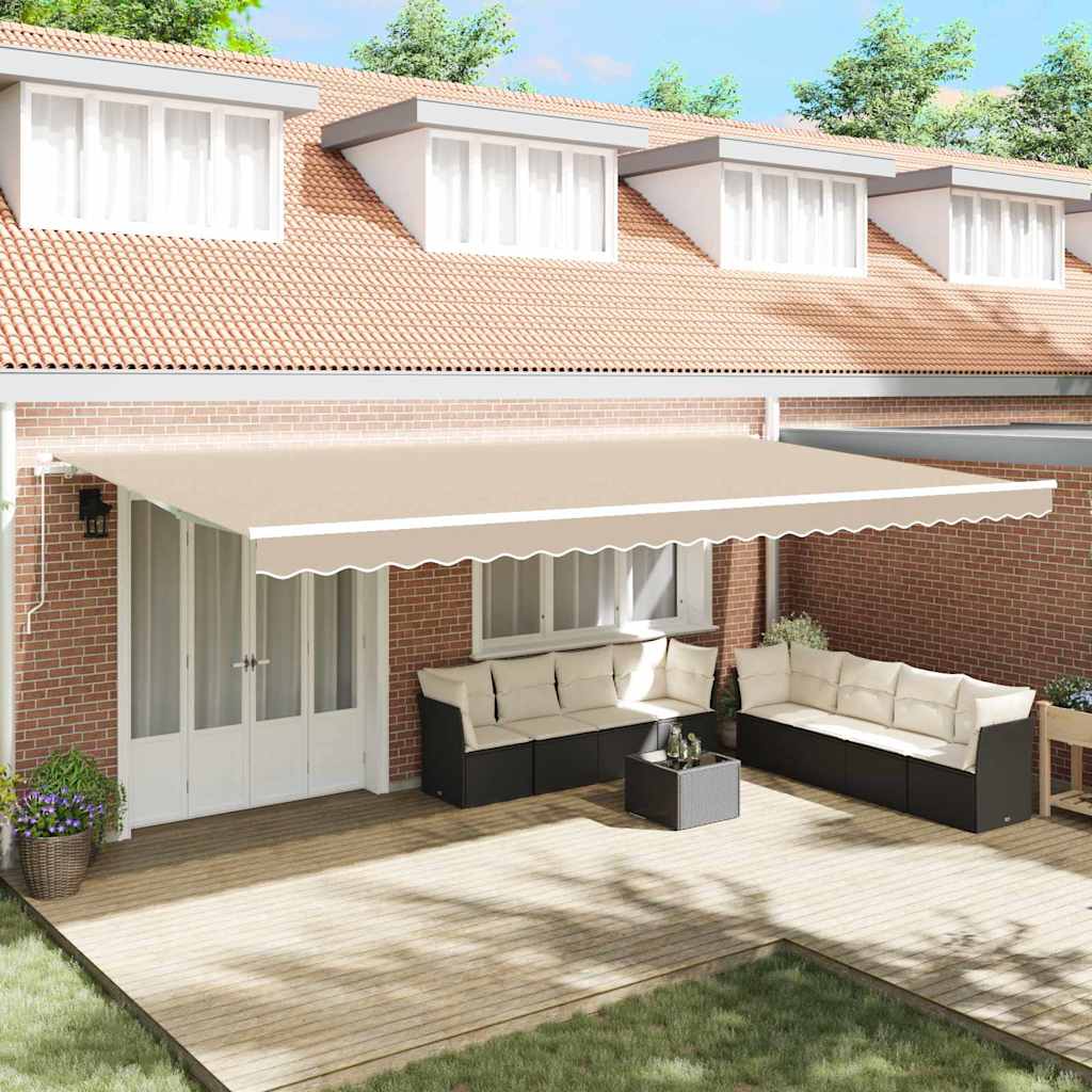 Telo di ricambio per tenda da sole Beige 6 x 3 m Poliestere | homemem39