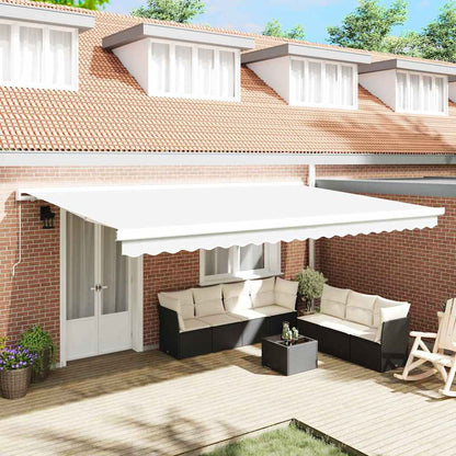 Telo di ricambio per tenda da sole Bianco 5 x 3 m Poliestere | homemem39