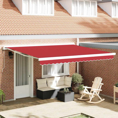 Telo di ricambio per tenda da sole Rosso 400 × 300 cm Tela - homemem39