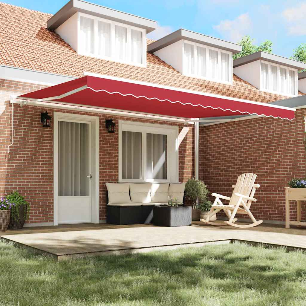 Telo di ricambio per tenda da sole Rosso 450 × 300 cm Tela - homemem39
