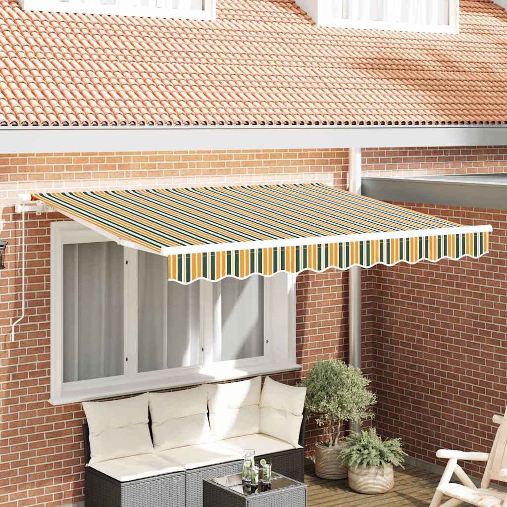Telo di ricambio per tenda da sole Verde e giallo 3,5 x 2,5 m | homemem39