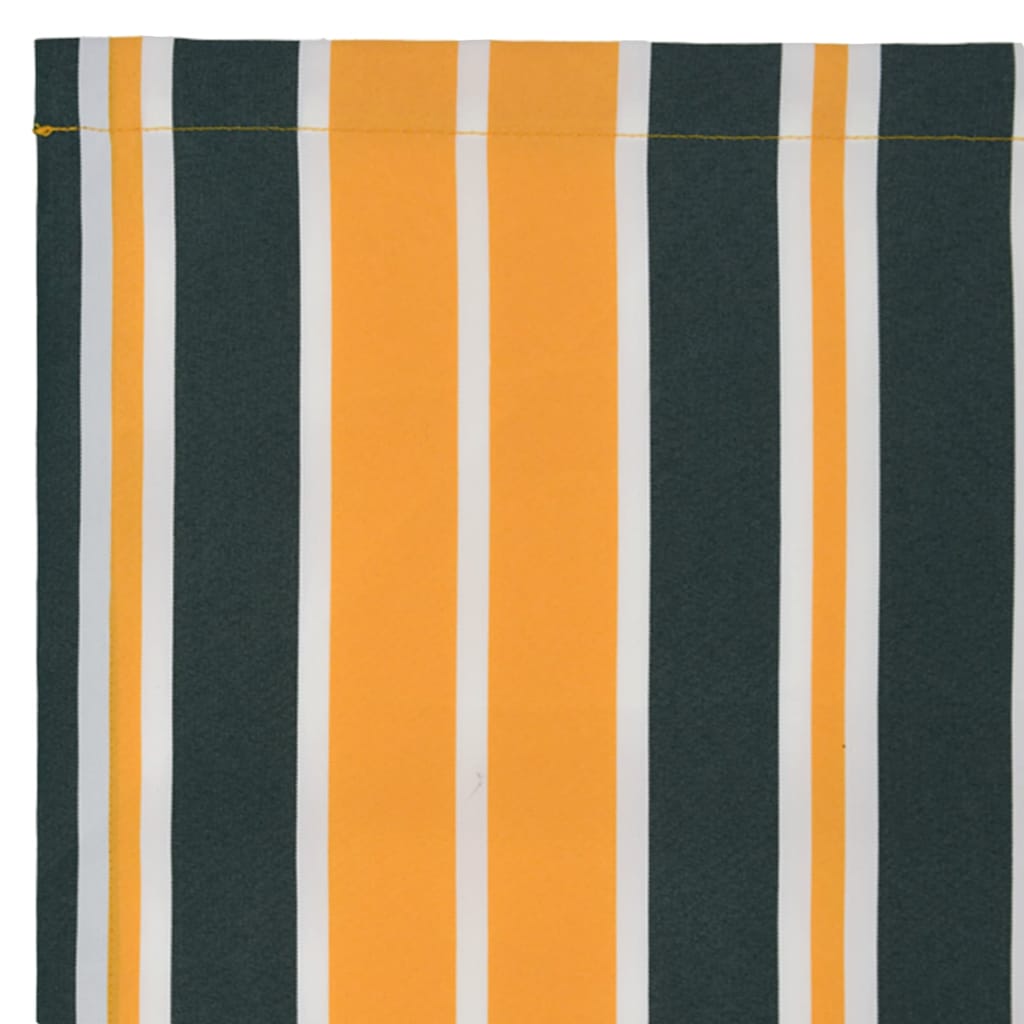 Telo di ricambio per tenda da sole Verde e giallo 400 × 300 cm - homemem39