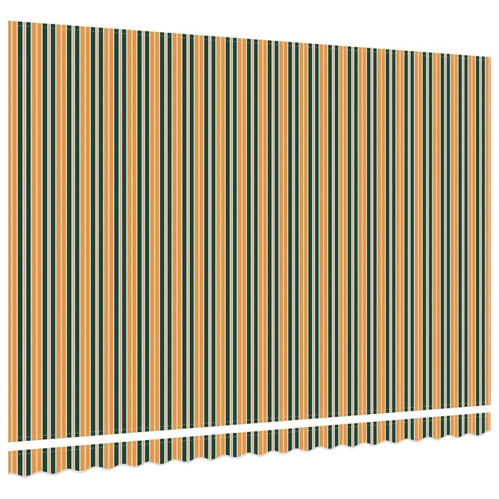 Telo di ricambio per tenda da sole Verde e giallo 4,5 × 3,5 m | homemem39