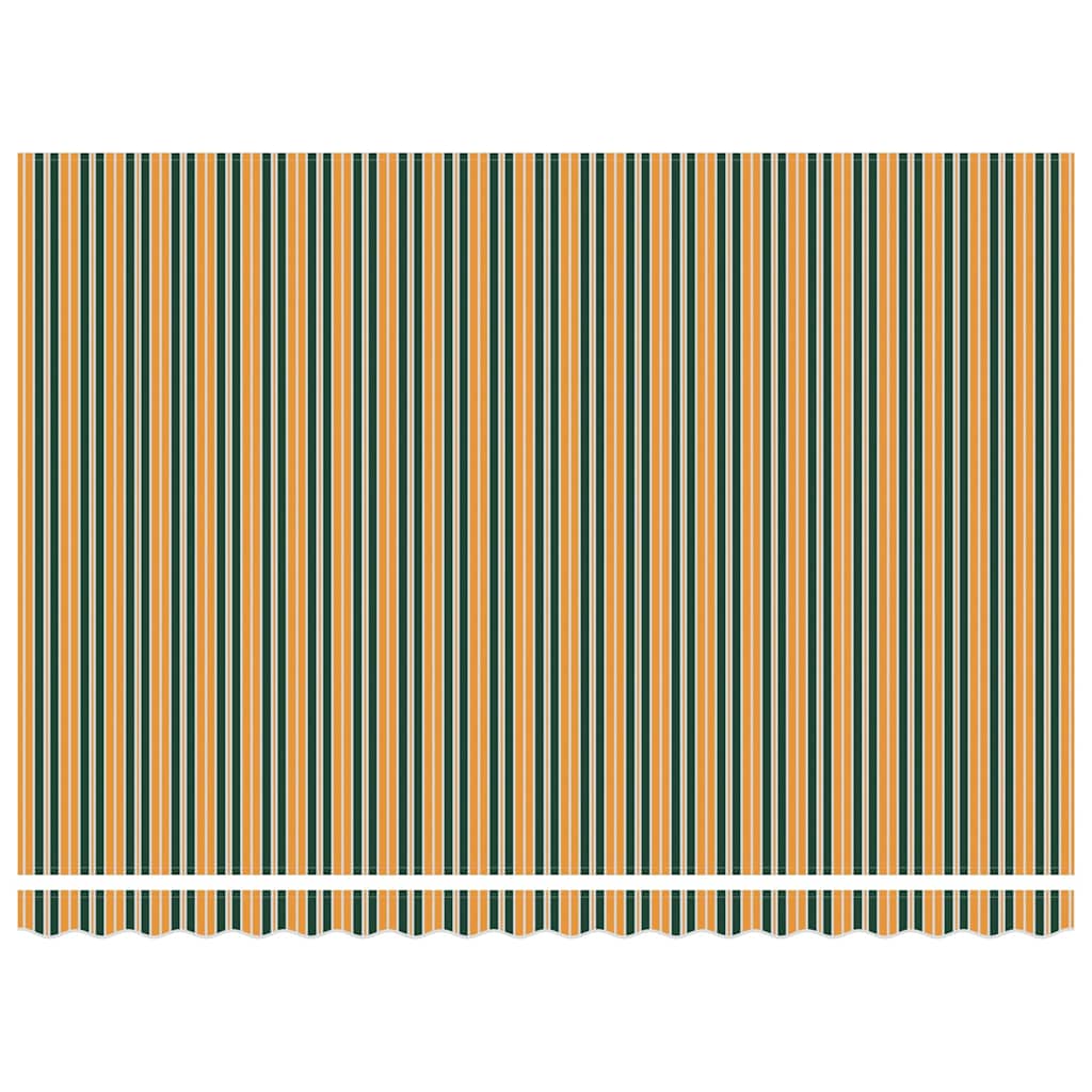 Telo di ricambio per tenda da sole Verde e giallo 4,5 × 3,5 m | homemem39