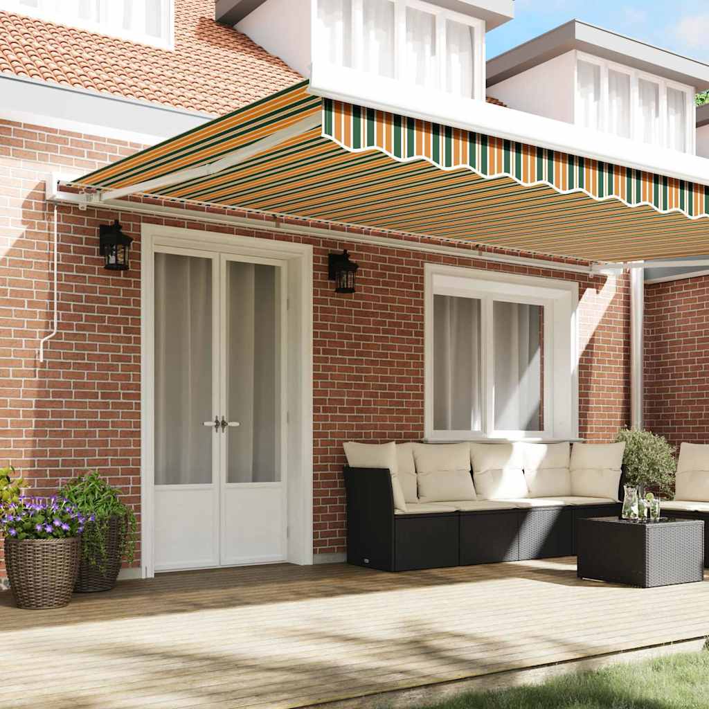 Telo di ricambio per tenda da sole Verde e giallo 5 x 3 m | homemem39