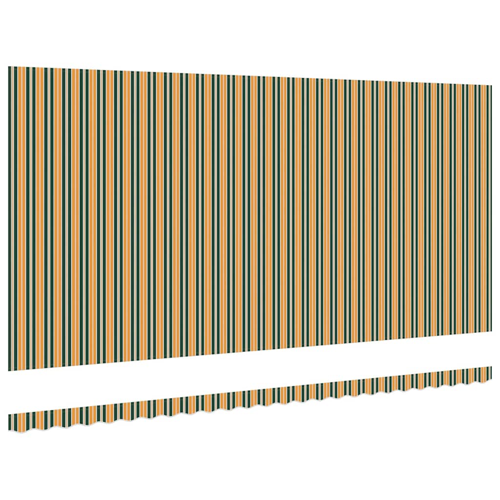 Telo di ricambio per tenda da sole Verde e giallo 580 x 295 cm