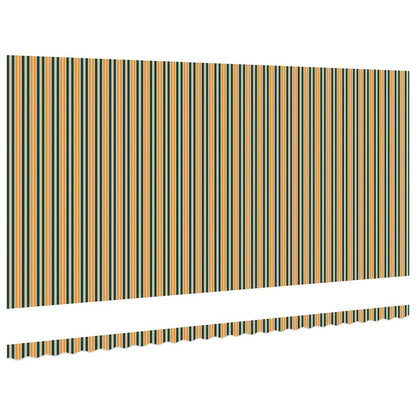 Telo di ricambio per tenda da sole Verde e giallo 580 x 295 cm