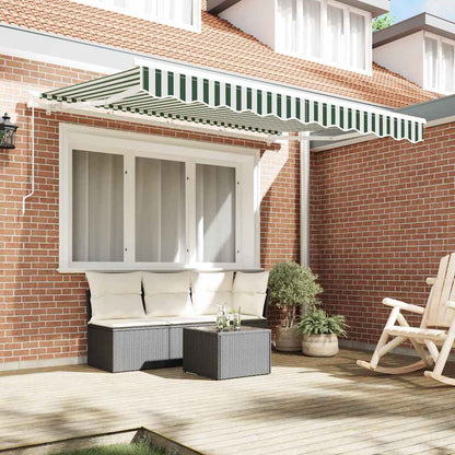 Telo di ricambio per tenda da sole Verde e Bianco 3 x 2,5 m | homemem39