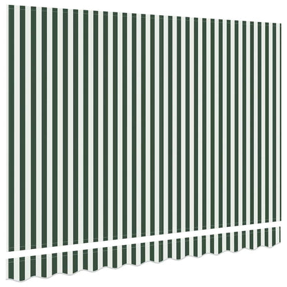 Telo di ricambio per tenda da sole Verde e Bianco 3 x 2,5 m | homemem39
