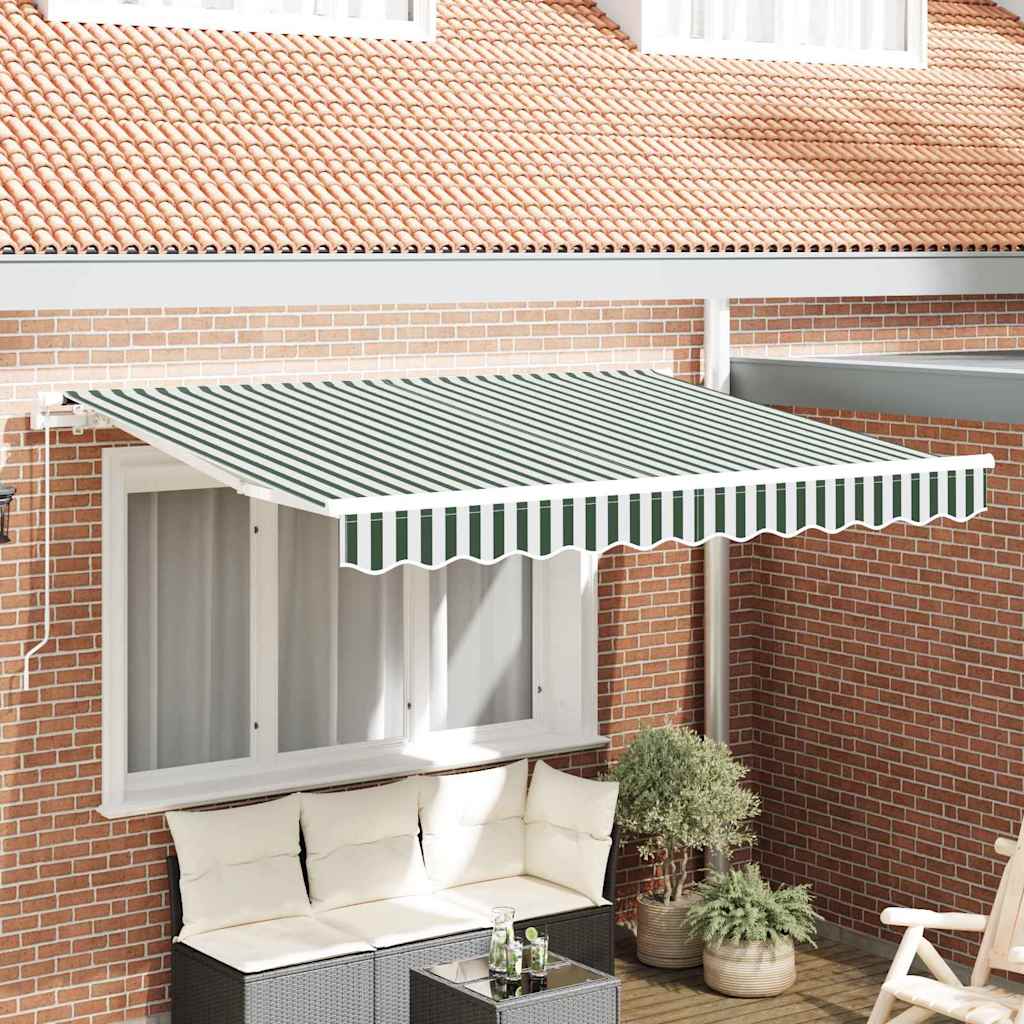 Telo di ricambio per tenda da sole Verde e Bianco 3,5 x 2,5 m | homemem39