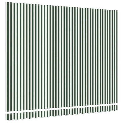 Telo di ricambio per tenda da sole Verde e Bianco 4 × 3,5 m | homemem39
