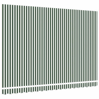 Telo di ricambio per tenda da sole Verde e Bianco 430 x 345 cm | homemem39