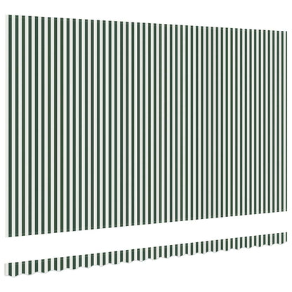 Telo di ricambio per tenda da sole Verde e Bianco 5 × 3,5 m | homemem39