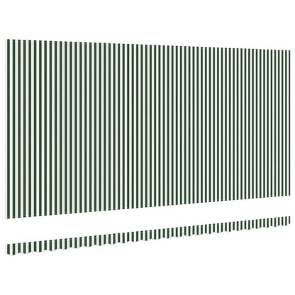 Telo di ricambio per tenda da sole Verde e Bianco 6 × 3,5 m | homemem39