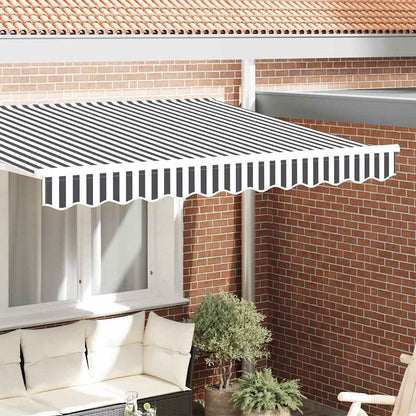 Sostituzione della mantovana per tenda Antracite e Bianco 2,5 m | homemem39