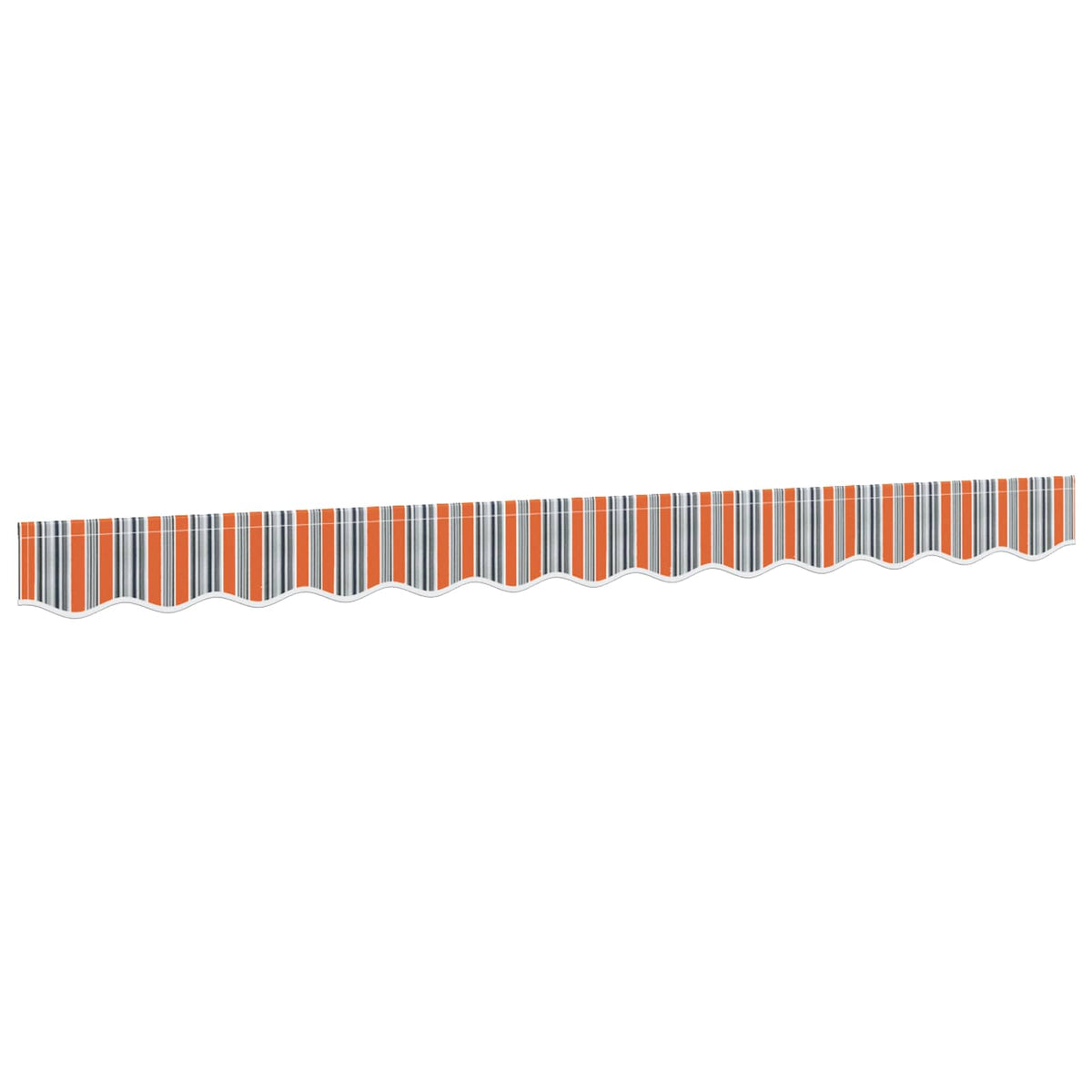 Mantovana di ricambio per 2,5 m A strisce arancioni e grigie