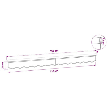 Sostituzione della mantovana per tenda Beige 330 x 20 cm