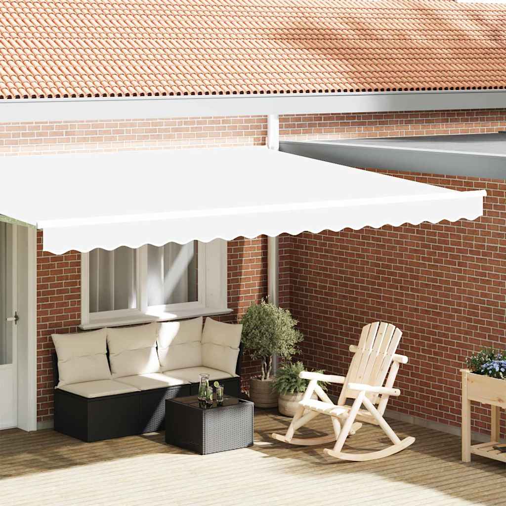Sostituzione della mantovana per tenda Bianco 4,5 m Poliestere | homemem39
